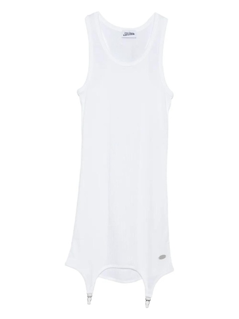 Jean Paul Gaultier ribbed mini dress - White - zdjęcie produktu nr 1