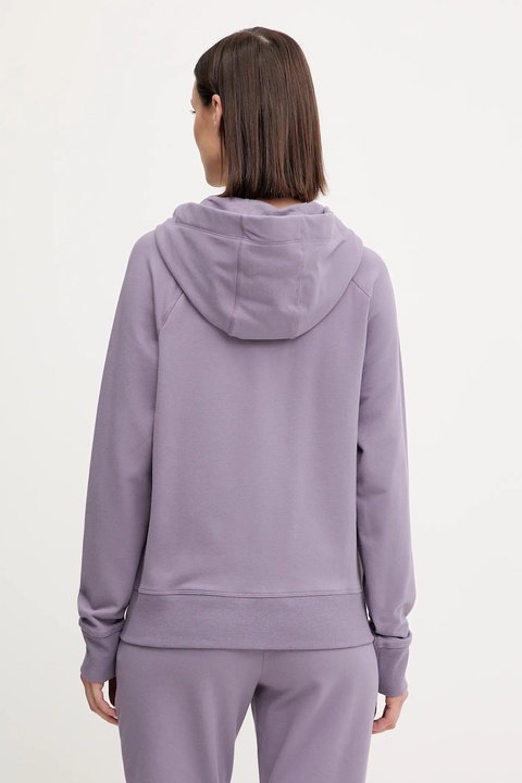 Dkny bluza damska kolor fioletowy z kapturem gładka DP5J9510 - zdjęcie produktu nr 2