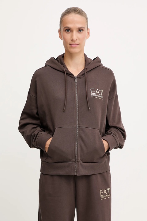 EA7 Emporio Armani dres damski kolor brązowy AF12473.7W000420 - zdjęcie produktu nr 2