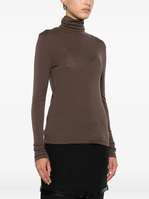 Róhe turtleneck long-sleeve sweater - Brown - zdjęcie produktu nr 2