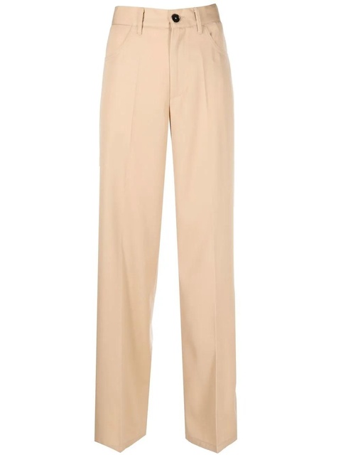 Jil Sander straight-leg wool trousers - Brown - zdjęcie produktu nr 1