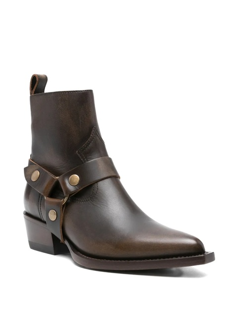 Golden Goose 40mm leather ankle-strap boots - Brown - zdjęcie produktu nr 2