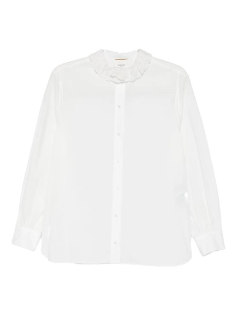 Saint Laurent lace-collar shirt - White - zdjęcie produktu nr 1