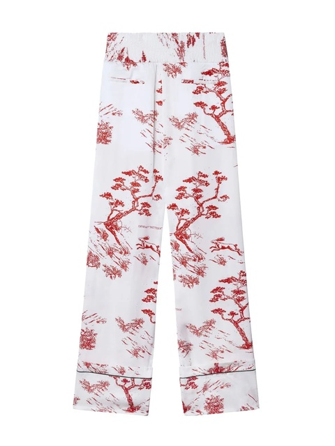 Off-White logo-patch pyjama trousers - zdjęcie produktu nr 2