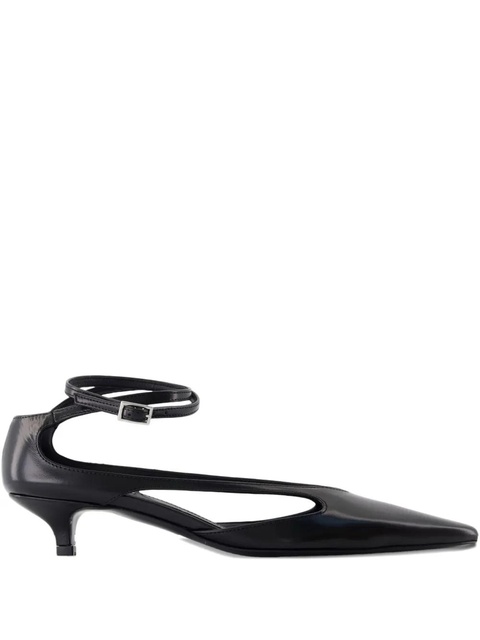 TOTEME 35mm pointed ankle-strap pumps - Black - zdjęcie produktu nr 1