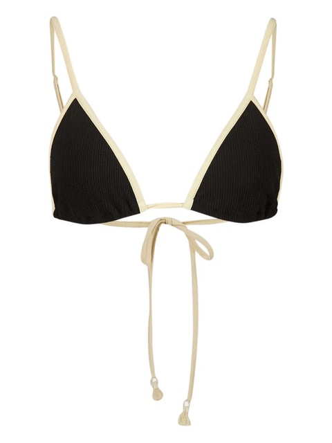 Johanna Ortiz Playa del Rio triangle bikini top - Black - zdjęcie produktu nr 2