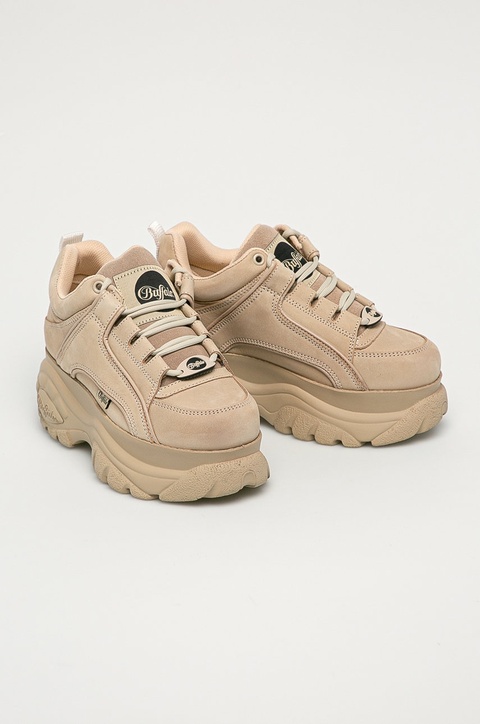 Buffalo buty skórzane 1339-14 2.0 1533228 kolor beżowy - zdjęcie produktu nr 2