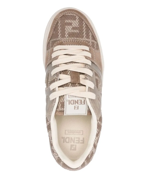 FENDI Match logo platform sneakers - Brown - zdjęcie produktu nr 2