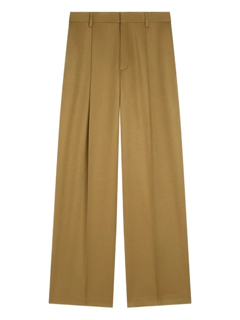 DRIES VAN NOTEN pleated wool trousers - Neutrals - zdjęcie produktu nr 1