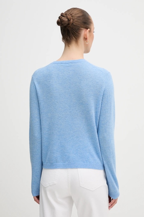 United Colors of Benetton sweter wełniany damski kolor niebieski lekki 1002D501U - zdjęcie produktu nr 2