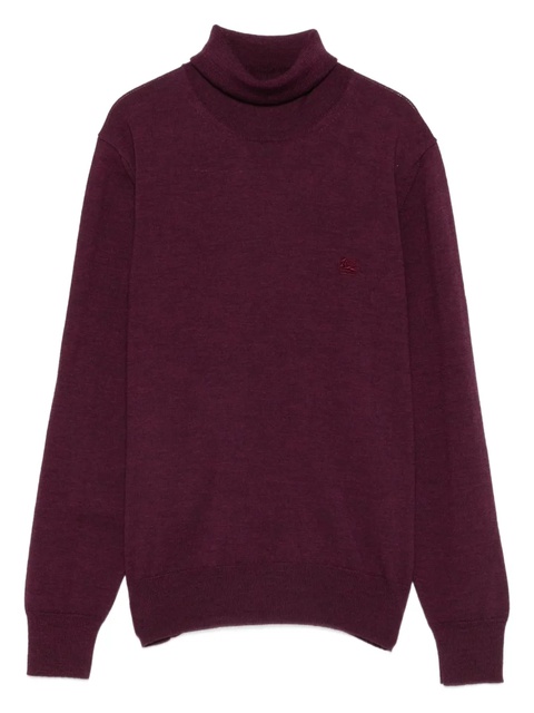 ETRO embroidered-logo sweater - Purple - zdjęcie produktu nr 1