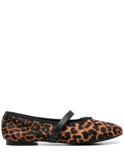 Maje leopard-print ballet flats - Black - zdjęcie produktu nr 1