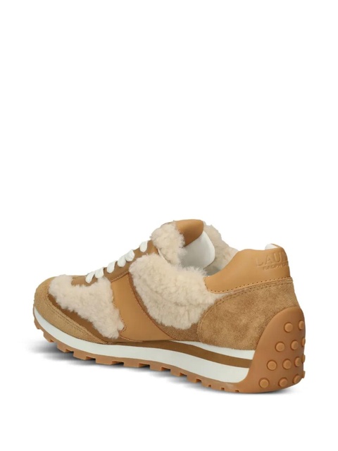 Lauren Ralph Lauren shearling suede sneakers - Brown - zdjęcie produktu nr 2