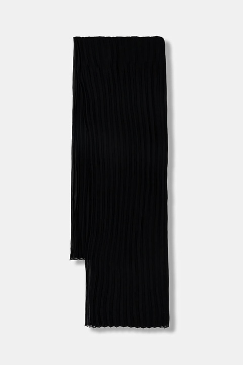 Tommy Hilfiger szal damski kolor czarny wzorzysty AW0AW18049 - zdjęcie produktu nr 2