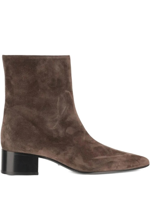 KHAITE suede ankle boots - Brown - zdjęcie produktu nr 1