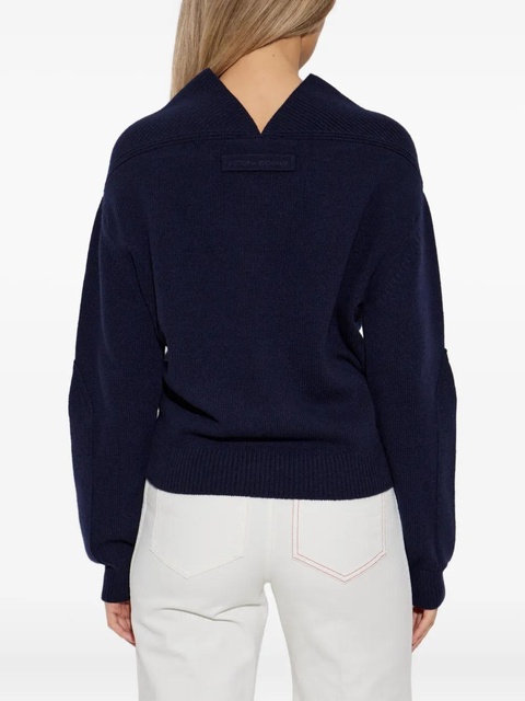Victoria Beckham cashmere-blend jumper - Blue - zdjęcie produktu nr 2