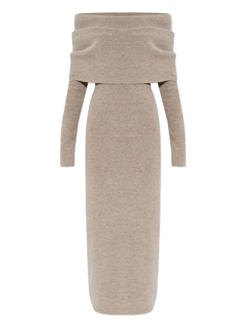 Cult Gaia Carline off-shoulder long-sleeve midi dress - Neutrals - zdjęcie produktu nr 1