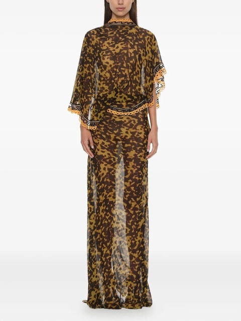 Christopher Esber Roule draped maxi dress - Brown - zdjęcie produktu nr 2