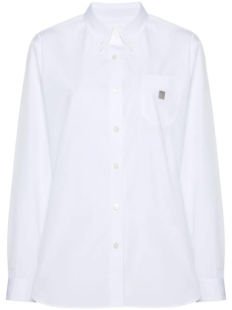 Givenchy 4G-plaque cotton shirt - White - zdjęcie produktu nr 1