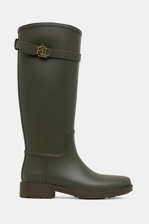 Lauren Ralph Lauren kalosze Portiah damskie kolor zielony 802980678003 - zdjęcie produktu nr 2