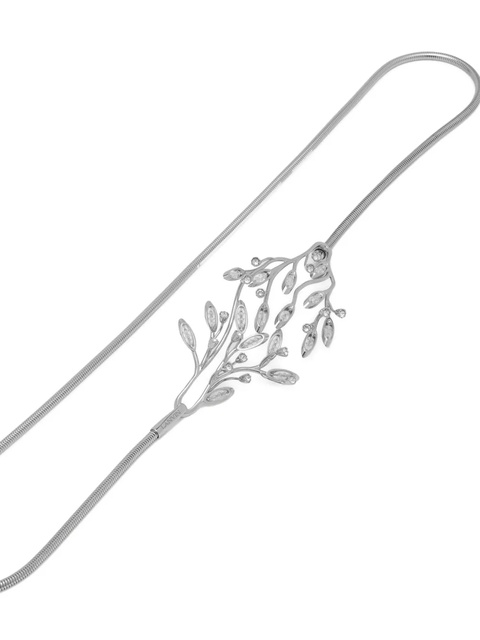 Lanvin leaf-motif belt - Silver - zdjęcie produktu nr 2