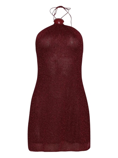 Oséree Lumiere halterneck dress - Red - zdjęcie produktu nr 1