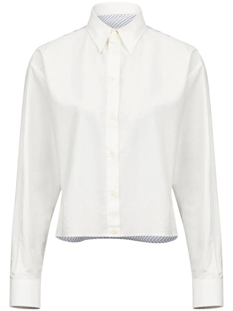 MM6 Maison Margiela cropped shirt - White - zdjęcie produktu nr 1