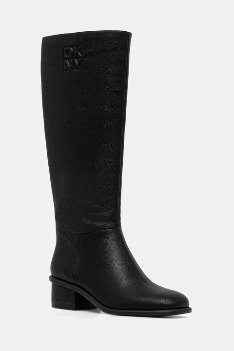 Dkny kozaki Manda damskie kolor czarny na słupku K3533943 - zdjęcie produktu nr 1