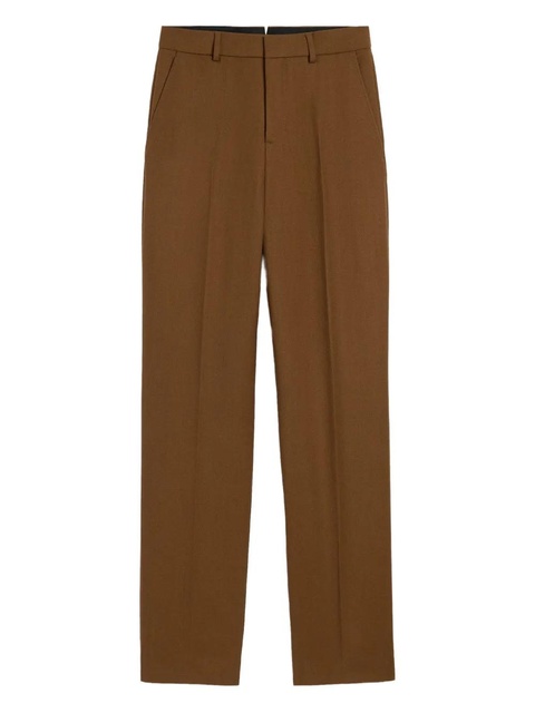 AMI Paris wool large-fit trousers - Brown - zdjęcie produktu nr 1