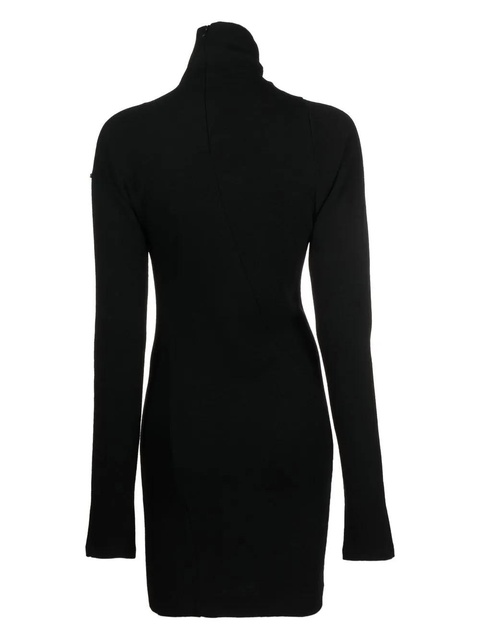 Max Mara high-neck long-sleeved mini dress - Black - zdjęcie produktu nr 2