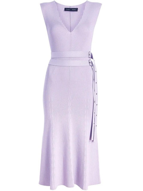 Proenza Schouler Madeline midi dress - Purple - zdjęcie produktu nr 1