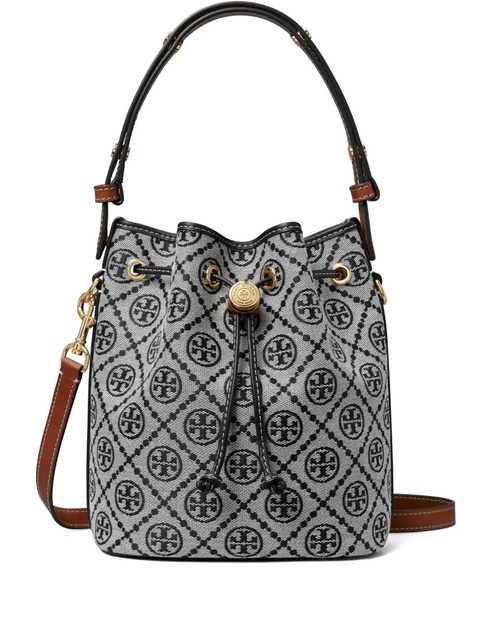 Tory Burch T-Monogram bucket bag - Grey - zdjęcie produktu nr 1