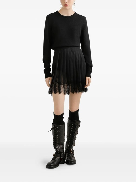 Dolce & Gabbana pleated lace mini skirt - Black - zdjęcie produktu nr 2
