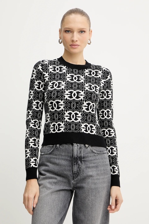 Pinko sweter damski kolor czarny lekki 106041 A2YD - zdjęcie produktu nr 1