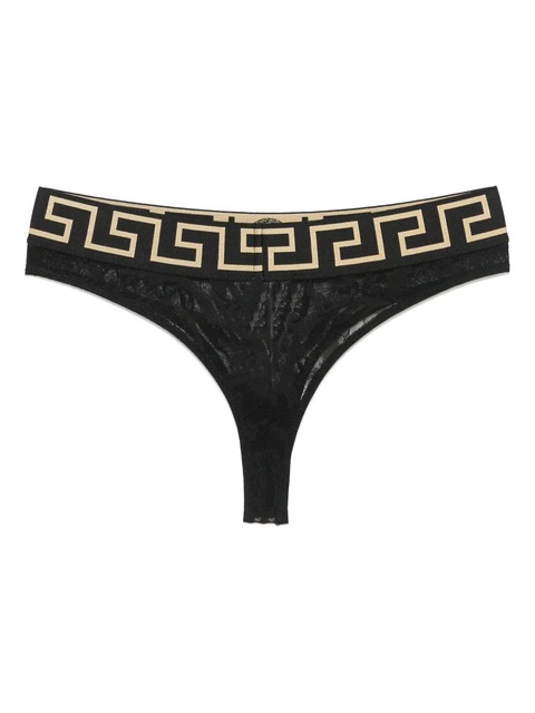 Versace Greca Border thong - Black - zdjęcie produktu nr 2