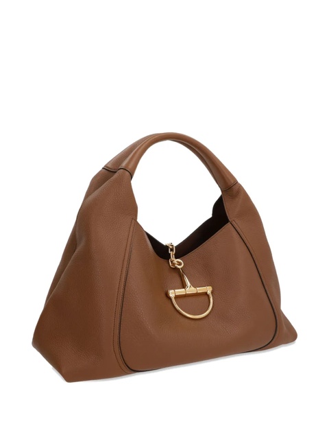 Gucci maxi Softbit grained leather shoulder bag - Brown - zdjęcie produktu nr 2