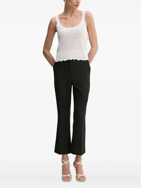 PINKO open-knit scallop-hem top - White - zdjęcie produktu nr 1