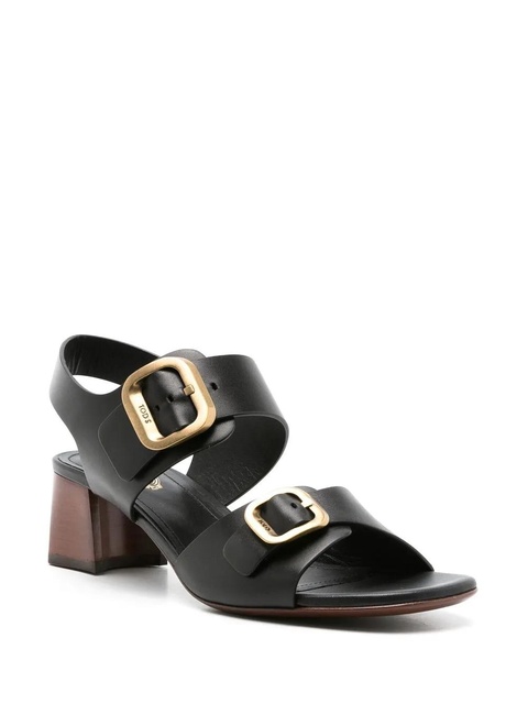 Tod's buckle-detail block sandals - Black - zdjęcie produktu nr 2