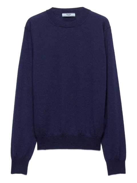Prada crew-neck cashmere sweater - Blue - zdjęcie produktu nr 1