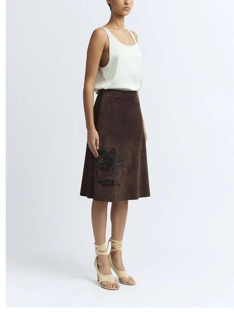 16Arlington Dafne midi skirt - Brown - zdjęcie produktu nr 2
