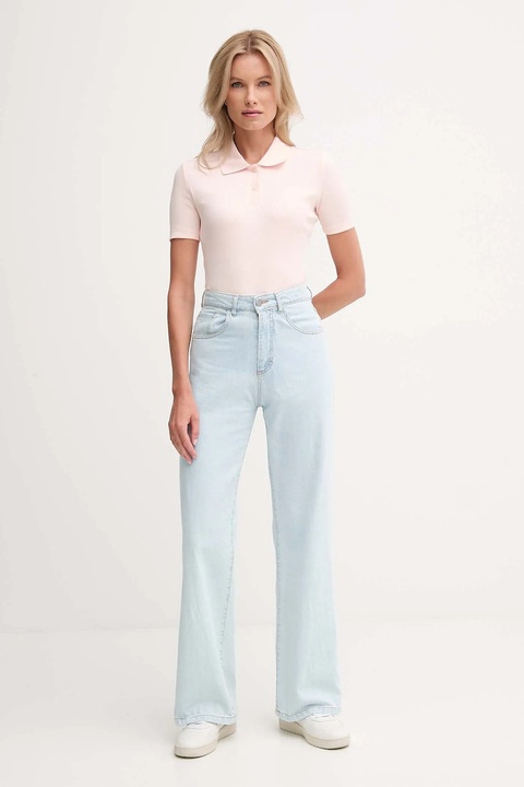 Calvin Klein Jeans polo damski kolor różowy LV047C907G - zdjęcie produktu nr 1