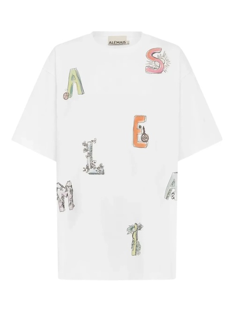 ALEMAIS Court graphic-print T-shirt - White - zdjęcie produktu nr 1