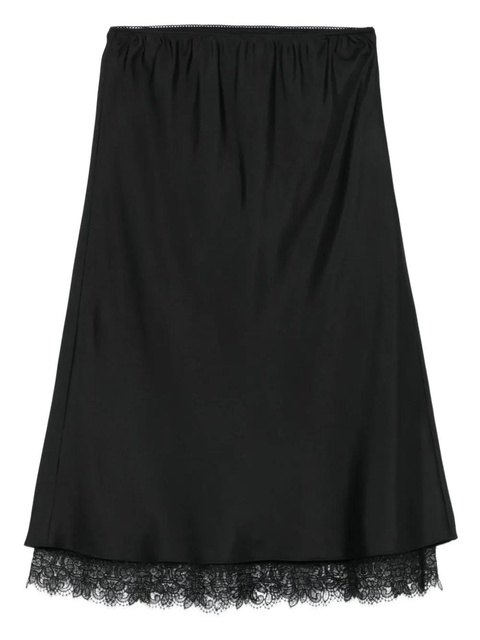 Róhe lace-trim skirt - Black - zdjęcie produktu nr 1
