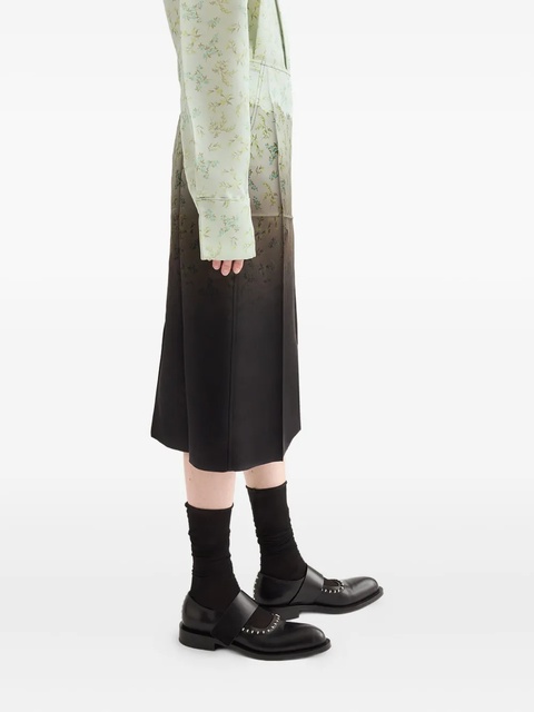 Jil Sander gradient floral-printed midi skirt - Green - zdjęcie produktu nr 2