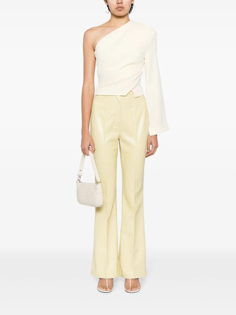 Nanushka Leena faux-leather flared trousers - Yellow - zdjęcie produktu nr 2