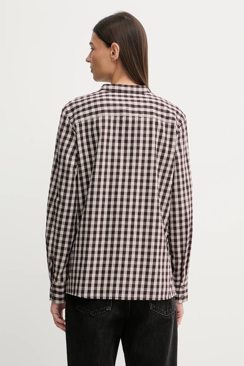 Marc O'Polo koszula bawełniana damska kolor bordowy regular 511111042519 - zdjęcie produktu nr 2