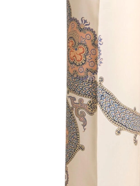 ETRO Year of Snake silk palazzo trousers - Neutrals - zdjęcie produktu nr 2