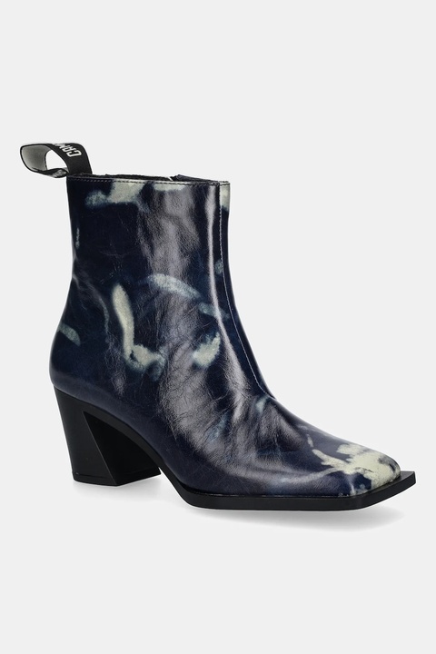 Camper botki skórzane Karole damskie kolor niebieski na słupku K400831-001 - zdjęcie produktu nr 1