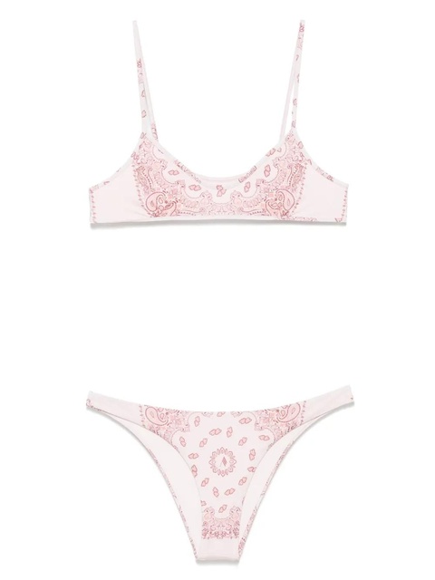 The Attico paisley-print bikini - Pink - zdjęcie produktu nr 1