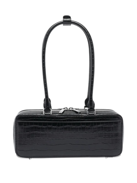 Self-Portrait crocodile-effect shoulder bag - Black - zdjęcie produktu nr 2